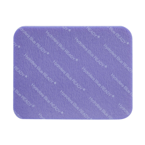 BSN Medical Antibacterial Foam Dressing Hydrofera BLUE® READY 4 X 5 Inch Without Border Waterproof Film Backing Nonadhesive Rectangle Sterile #HBRS4520