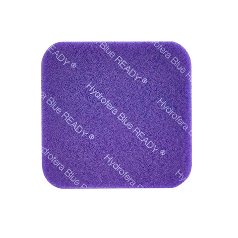 BSN Medical Antibacterial Foam Dressing Hydrofera BLUE® READY 2-1/2 X 2-1/2 Inch Without Border Without Film Backing Nonadhesive Square Sterile #HBRS2520