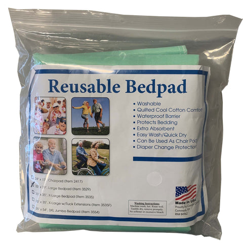 Reusable Underpad Comfort Concepts 29 X 35 Inch Polyester / Rayon Heavy Absorbency #W298GP-MK