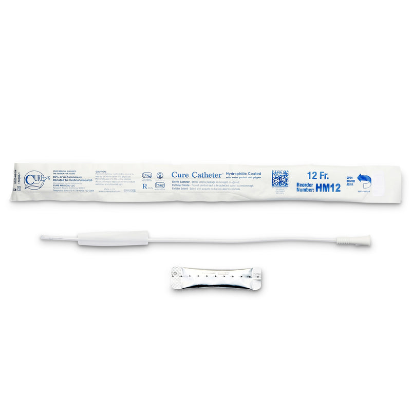 ConvaTec Urethral Catheter Hydrophilic Cure Catheter® Straight Tip Hydrophilic Coated Plastic 12 Fr. 16 Inch #HM12