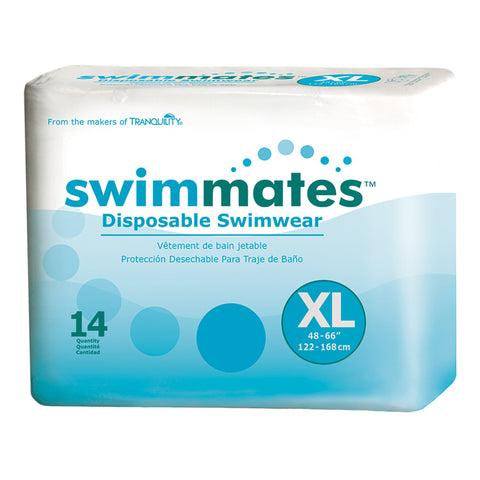 Bowel Containment Swim Brief Swimmates™ Pull On with Tear Away Seams Adult X-Large Unisex Disposable Moderate Absorbency #2847
