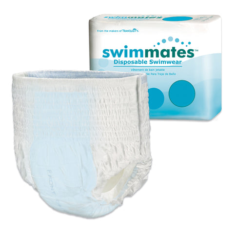 Bowel Containment Swim Brief Swimmates™ Pull On with Tear Away Seams Adult X-Large Unisex Disposable Moderate Absorbency #2847