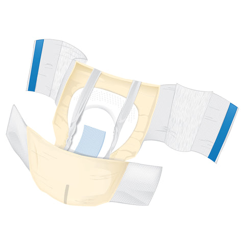 Incontinence Brief McKesson Ultra Plus Stretch Adult Large / X-Large Unisex Disposable Heavy Absorbency #BRSTRLXL