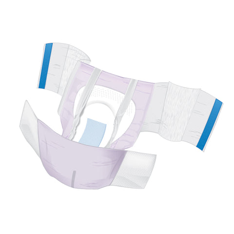 Incontinence Brief McKesson Ultra Plus Stretch Adult Medium Unisex Disposable Heavy Absorbency #BRSTRMR