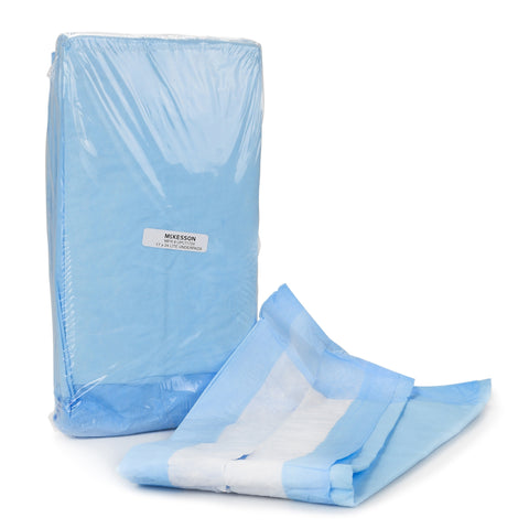 Disposable Underpad McKesson Classic 17 X 24 Inch Fluff Mat Light Absorbency #UPLT1724