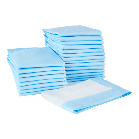 Disposable Underpad McKesson Classic 17 X 24 Inch Fluff Mat Light Absorbency #UPLT1724