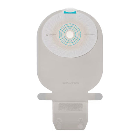 Coloplast Ostomy Pouch SenSura® 10482 Mio One-Piece System 11 Inch Length, Maxi Flat, Pre-Cut 1 Inch Stoma Drainable