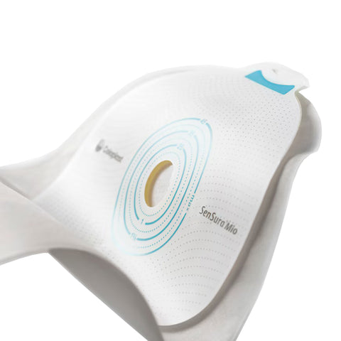 Coloplast Ostomy Pouch SenSura® 10482 Mio One-Piece System 11 Inch Length, Maxi Flat, Pre-Cut 1 Inch Stoma Drainable