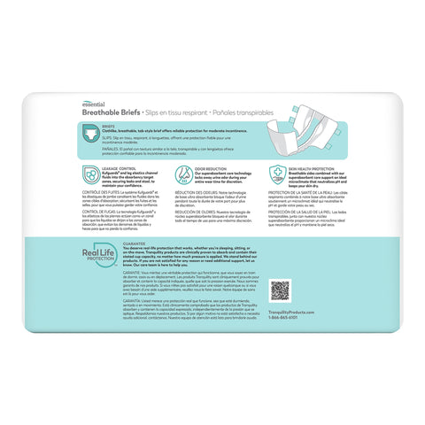 Incontinence Brief Tranquility® Essential Adult Large Unisex Disposable Moderate Absorbency #2966-100