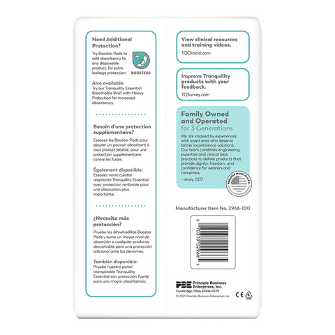 Incontinence Brief Tranquility® Essential Adult Large Unisex Disposable Moderate Absorbency #2966-100