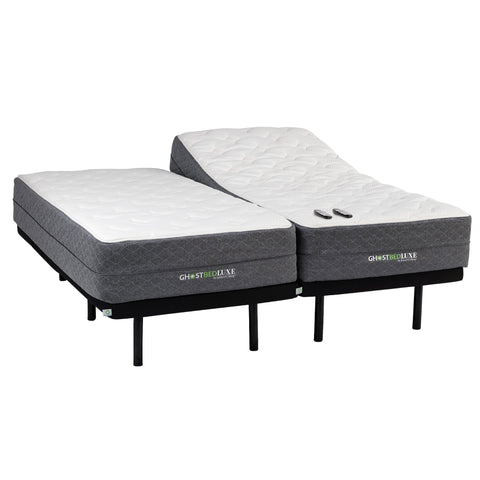 Ghostbed Luxe 13" Memory Foam Mattress with Adjustable Base