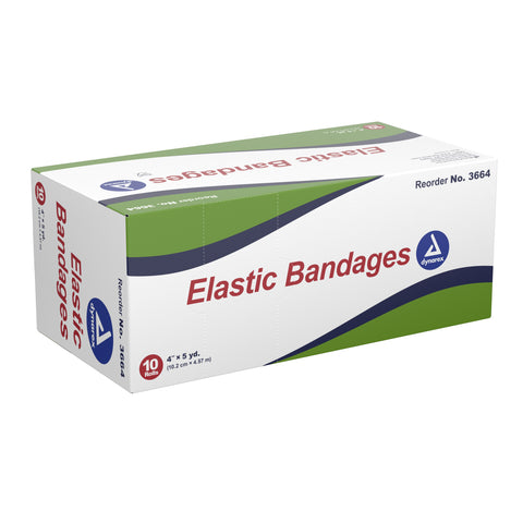 Elastic Bandage Dynarex® Standard Compression Clip Detached Closure Tan NonSterile
