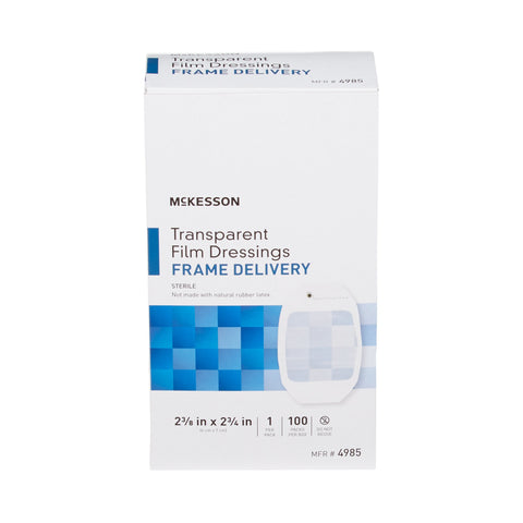 Transparent Film Dressing McKesson 2-3/8 X 2-3/4 Inch Frame Style Delivery Octagon Sterile #4985