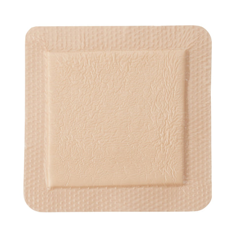 Foam Dressing McKesson 6 X 6 Inch With Border Film Backing Silicone Gel Adhesive Square Sterile #4844
