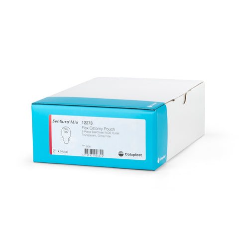Coloplast Ostomy Pouch SenSura® 12273 Mio Flex EasiClose™ Two-Piece System 11 Inch Length, Maxi Drainable
