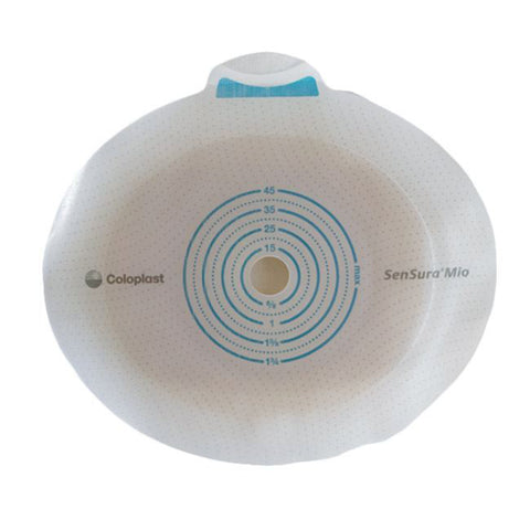 Coloplast Ostomy Barrier 10504 SenSura® Mio Click Precut, Extended Wear Elastic Adhesive 40 mm Flange Green Code System 25 to 35 mm Opening
