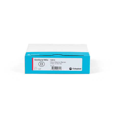 Coloplast Ostomy Barrier 10514 SenSura® Mio Click Precut, Extended Wear Elastic Adhesive 50 mm Flange Red Code System 1-1/4 Inch Opening
