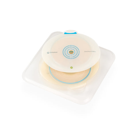 Coloplast Ostomy Barrier 10564 SenSura® Mio Flex Trim to Fit, Extended Wear Elastic Adhesive 50 mm Flange Red Code System 35 to 48 mm Opening