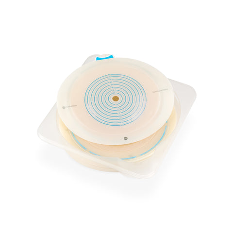 Coloplast Ostomy Barrier 10571 SenSura® Mio Flex Trim to Fit, Extended Wear Elastic Adhesive 70 mm Flange Yellow Code System 3/8 to 2-11/16 Inch Opening