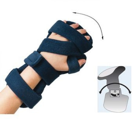 Resting Hand Splint ComfySplints™ Fabric / Metal Left Hand Blue Regular