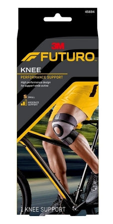 Knee Brace 3M™ Futuro™ Sport Moisture Control Small Pull-On / Hook and Loop Strap Closure 13 to 15 Inch Knee Circumference Left or Right Knee