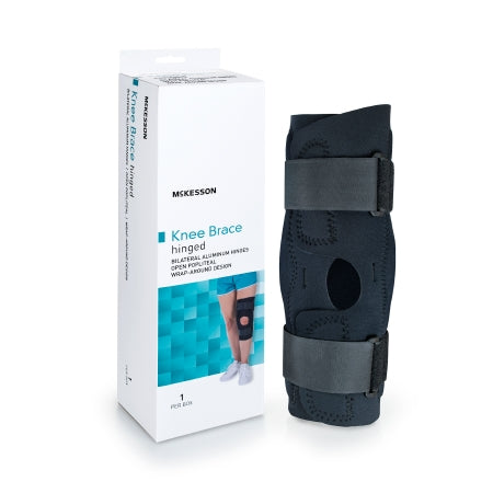 Knee Brace 3X-Large Wraparound / Hook and Loop Strap Closure with D-Rings 28 to 30-1/2 Inch Circumference Left or Right Knee