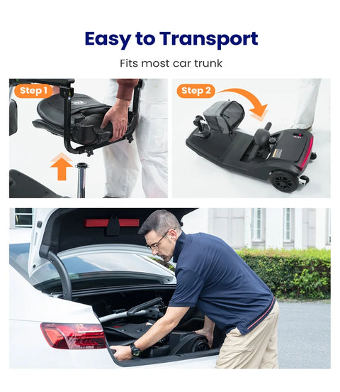 Flexible Lightweight 4 Wheel Mobility Scooter #D50