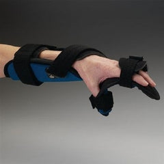 Resting Hand / Forearm Orthosis Rolyan® Advanced Aluminum / Foam / Stainless Steel Right Hand Blue Medium