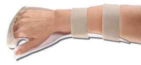 Resting Pan Mitt Hand Splint AliMed® Deluxe Thermoplastic Right Hand White Small 6-1/2 to 7-1/4 Inch Hand Circumference