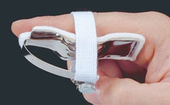 Finger Splint Joint Jack® Adult Small Padded Screw Closure Left Hand White / Silver