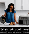 Ninja Foodi 6-In-1, 8 Quart 2-Basket Air Fryer with Dualzone Technology