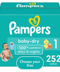 Pampers Baby Dry Diapers, Sizes 1-7
