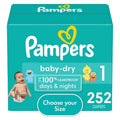 Pampers Baby Dry Diapers, Sizes 1-7