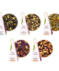 Mariposa Tea Bundle with 20 Pyramid Infusers, 2 Café Cups and 2 Tea Trays
