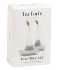 Mariposa Tea Bundle with 20 Pyramid Infusers, 2 Café Cups and 2 Tea Trays