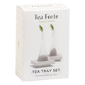 Mariposa Tea Bundle with 20 Pyramid Infusers, 2 Café Cups and 2 Tea Trays