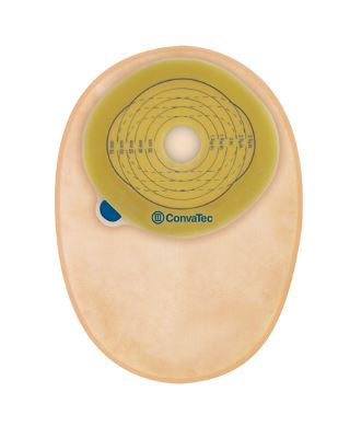 ConvaTec Ostomy Pouch 416710 Esteem™+ One-Piece System 8 Inch Length Pre-Cut 1-3/8 Inch Stoma Closed End