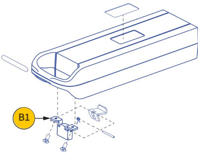 Pride Mobility Battery Box Locking Latch – INNUOVO #MEC2506183