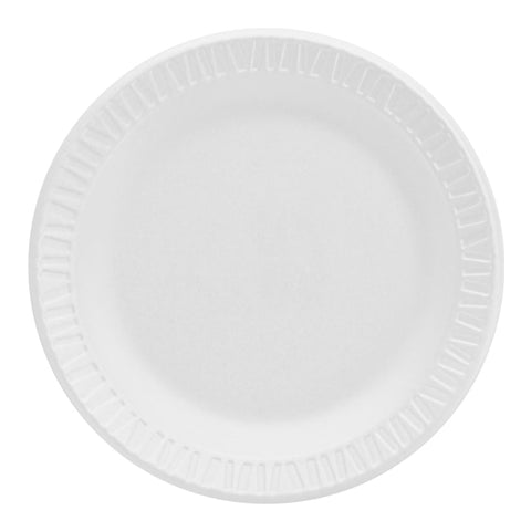 Plate Dart® Concorde® Nonlaminated Foam White Single Use #6PWCR