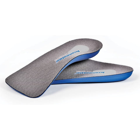 Orthotic Insole FREEDOM® Accommodator™ Semi-Rigid Pro Semi-Rigid EVA / Foam / Poron® Women 9 to 9.5 / Men 7 to 7.5 Blue / Gray #2970006387