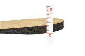 Adjustable Heel Lift AliMed® Adjustable Leather / Rubber Women 6.5 to 8.5 / Men 5 to 6 Beige / Black #2970004491