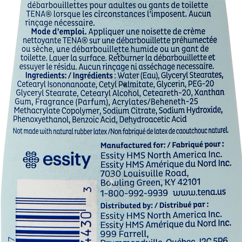 Rinse-Free Body Wash TENA® ProSkin™ Cleansing Cream Cream 16.9 oz. Tube Mild Scent