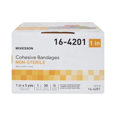Cohesive Bandage  Standard Compression Self-adherent Closure Purple / Pink / Green / Light Blue / Royal Blue / Red NonSterile