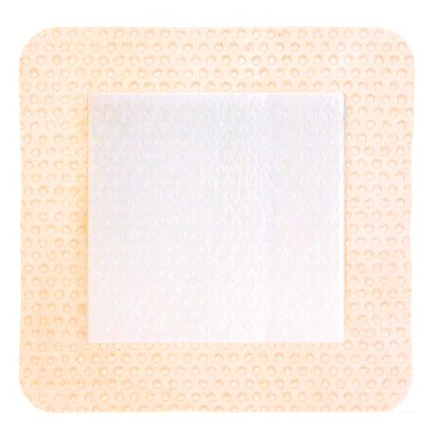 DermaRite Industries Foam Dressing ComfortFoam™ Border 4 X 8 Inch With Border Waterproof Backing Silicone Adhesive Rectangle Sterile #43480