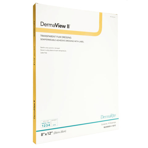 Transparent Film Dressing DermaView II™ 8 X 12 Inch Frame Style Delivery Rectangle Sterile #16812