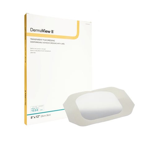 Transparent Film Dressing DermaView II™ 8 X 12 Inch Frame Style Delivery Rectangle Sterile #16812