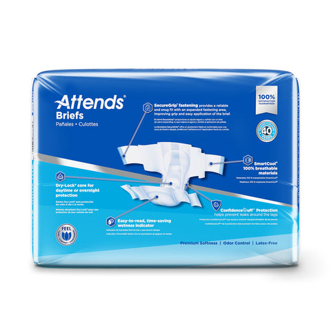 Incontinence Brief Attends® Advanced Adult Regular Unisex Disposable Heavy Absorbency #DDC25