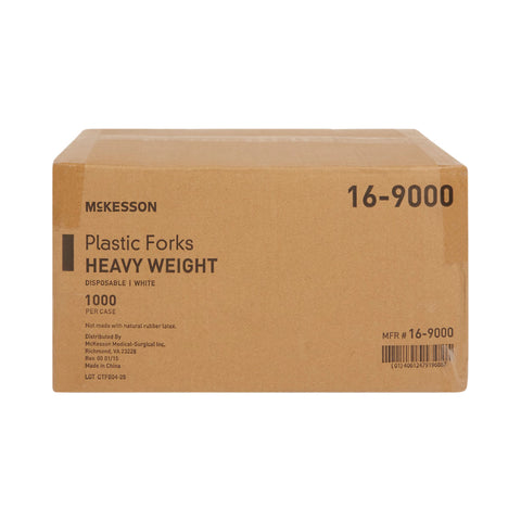 Fork McKesson Heavy Weight White Polypropylene #16-9000
