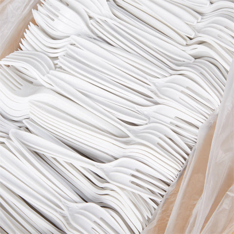 Fork McKesson Medium Weight White Polypropylene #16-4595