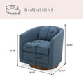 Details by Becki Owens Isla Upholstered Swivel Chair